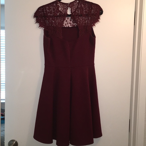 ✨2/$25✨ Maroon Fit&Flare Dress - Picture 5 of 8